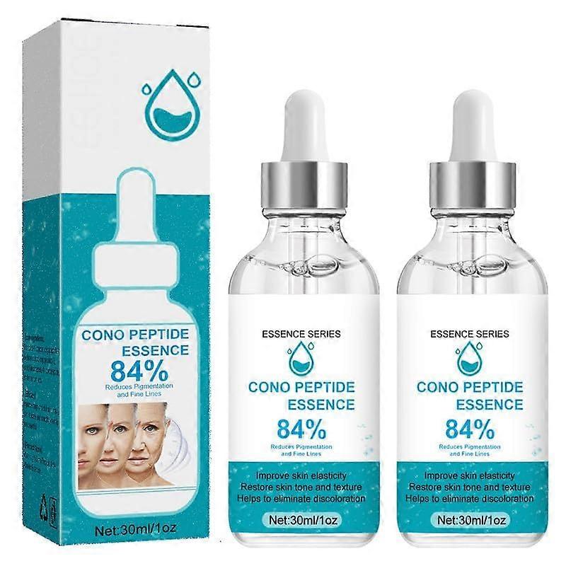 Anti Aging Face Serum 84% Peptide Concentration for Wrinkles and Deep Hydration, 2 Bottles