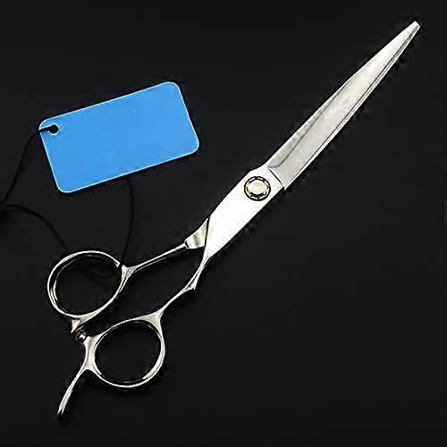 Tesoura de corte de cabelo profissional de 7 polegadas em aço inoxidável 440C com cabo ergonômico.