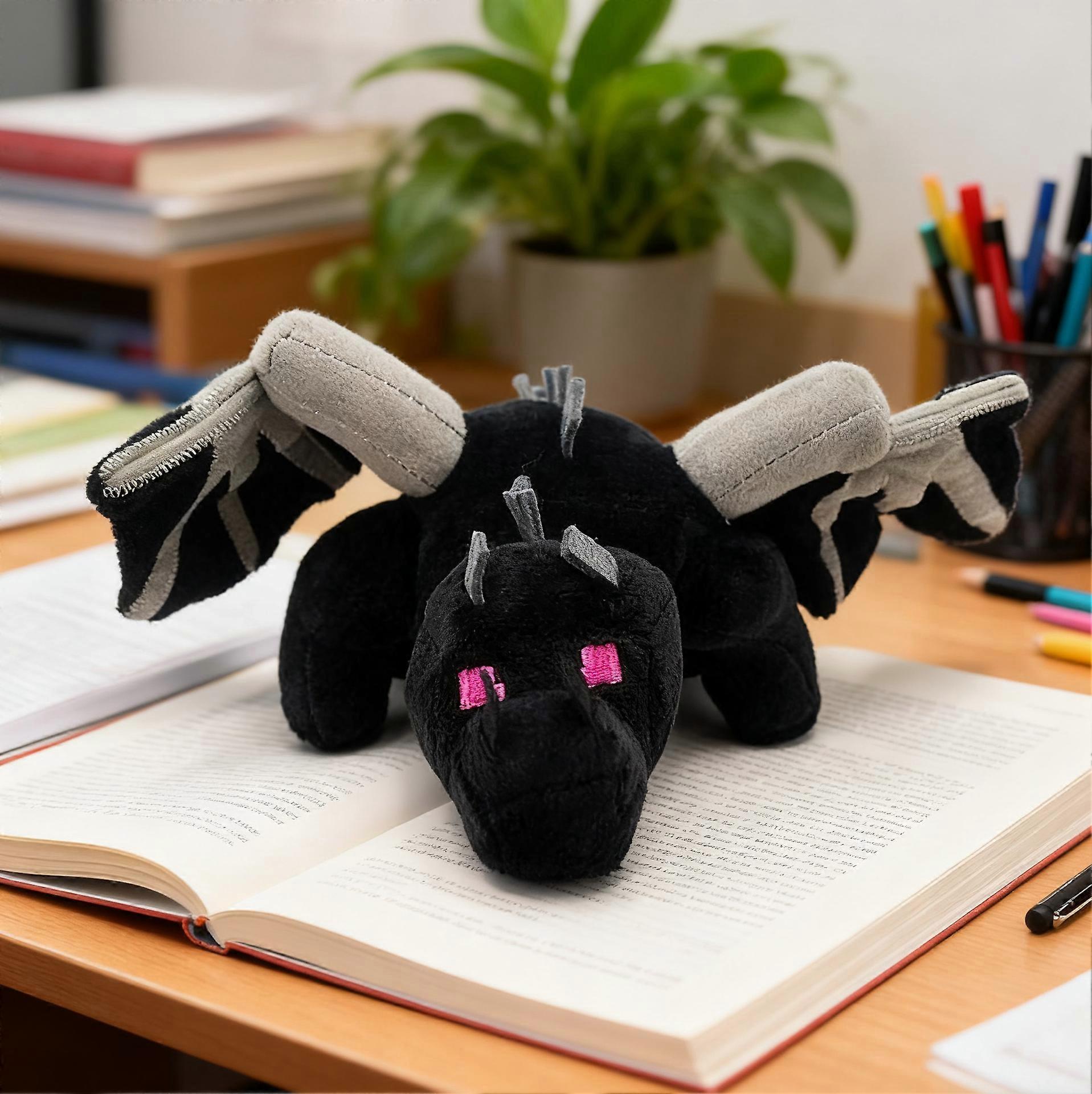 Schwarzer Enderdrache Plüschtier, 30 cm