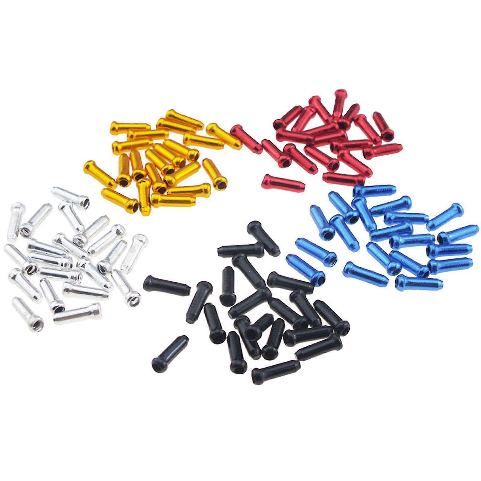 100 Pcs Bicycle Brake Wire End Caps Displacement Core Inner Wire Ferrules