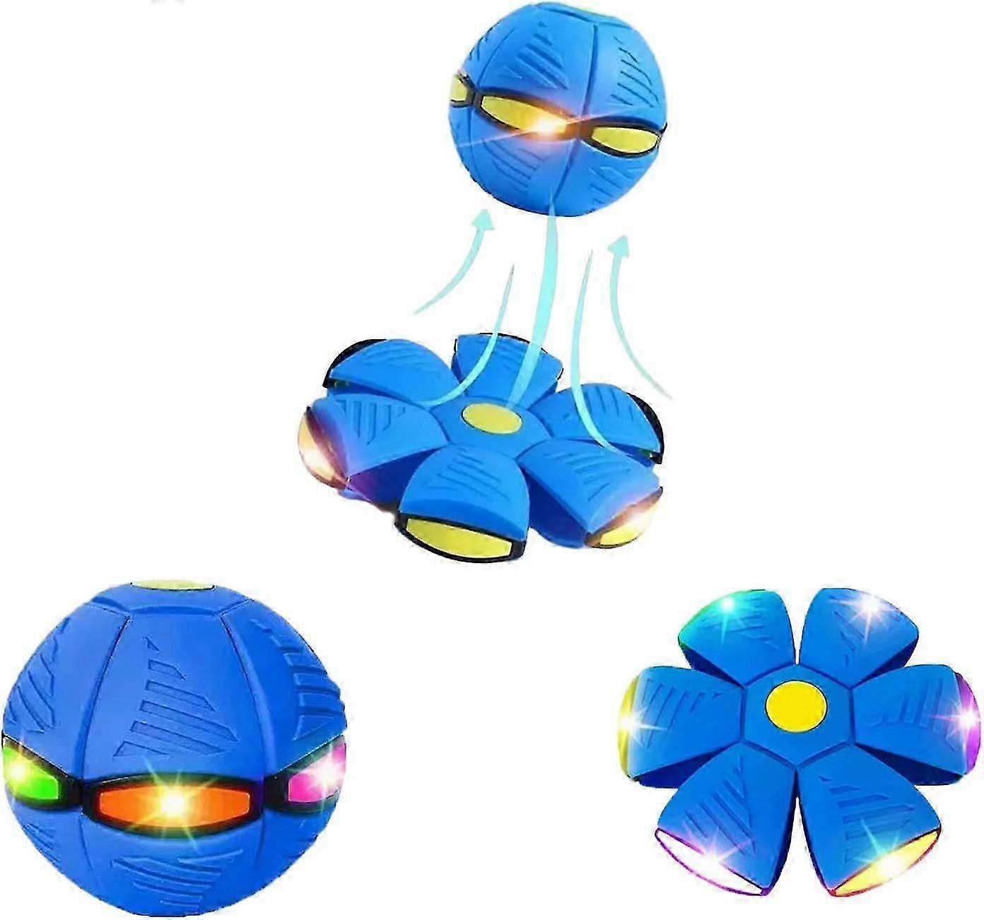 Magic Ball Toy - Kids Bouncing Ball with Light Effects, Parent-Child Interactive Play, Dual Shape Switchable, Durable & Eco-Friendly Material