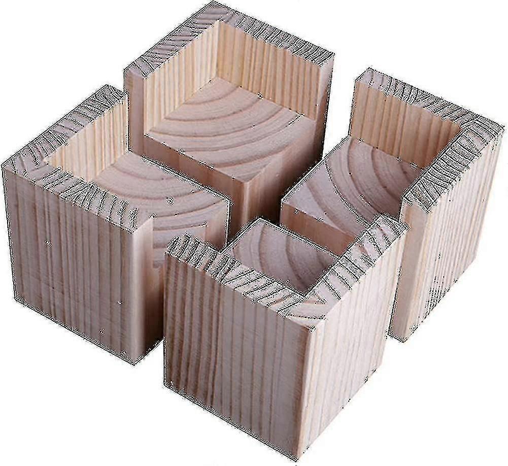 4 elevadores de cama de madera resistentes para muebles
