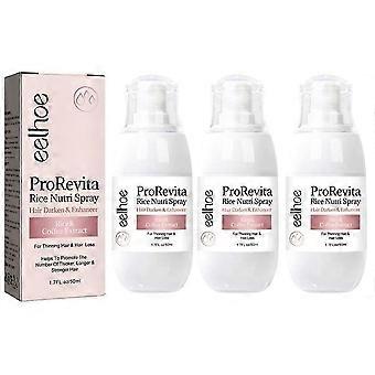 3x Zephta H-Regrow 2.0, Zephta hiustenkasvua edistävä Prorevita Rice Nutri -suihke hiuksille