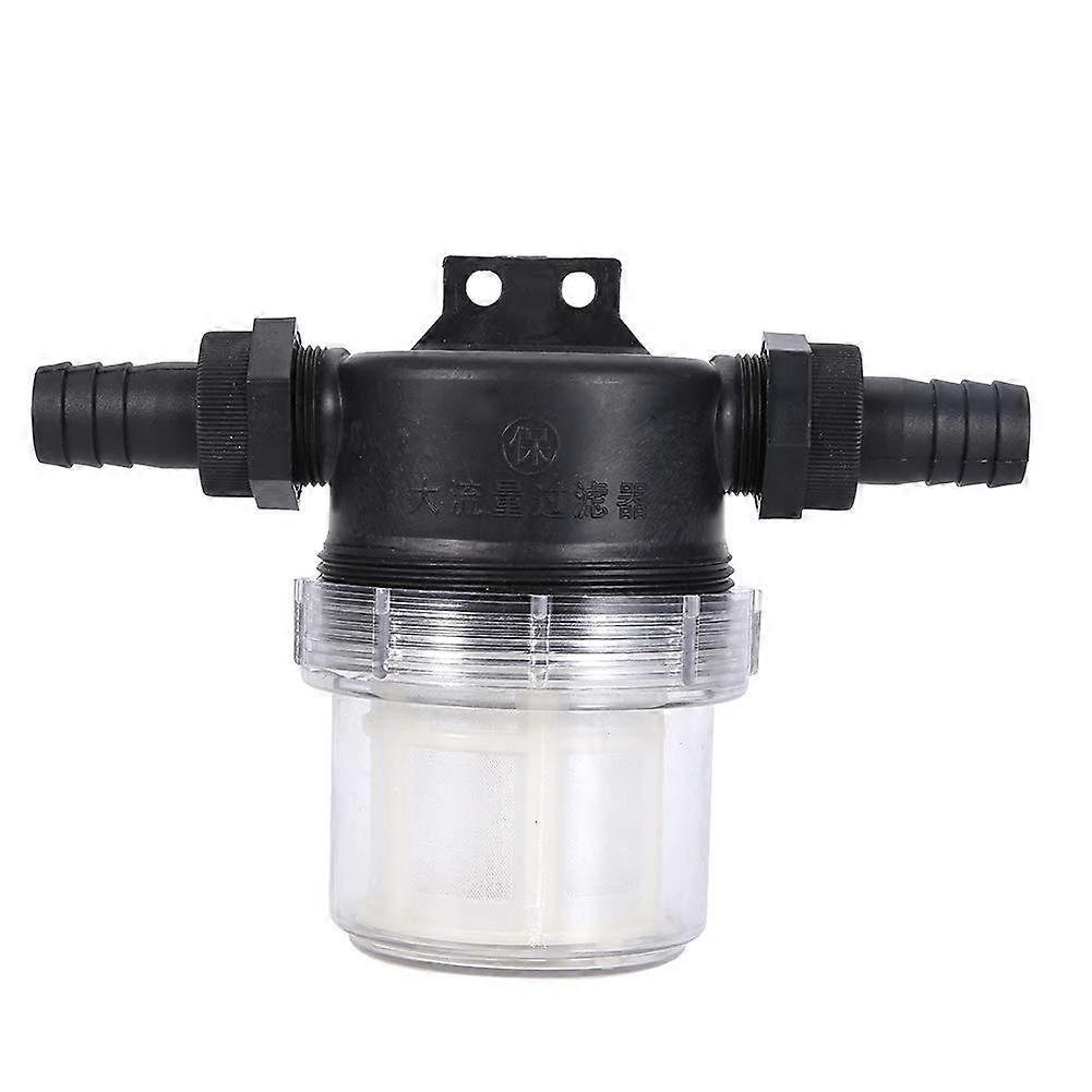 1/2 Inch Water Pump Strainer Filter with Transparent Mesh,  Flow Inline Filter for Irrigation Gardening