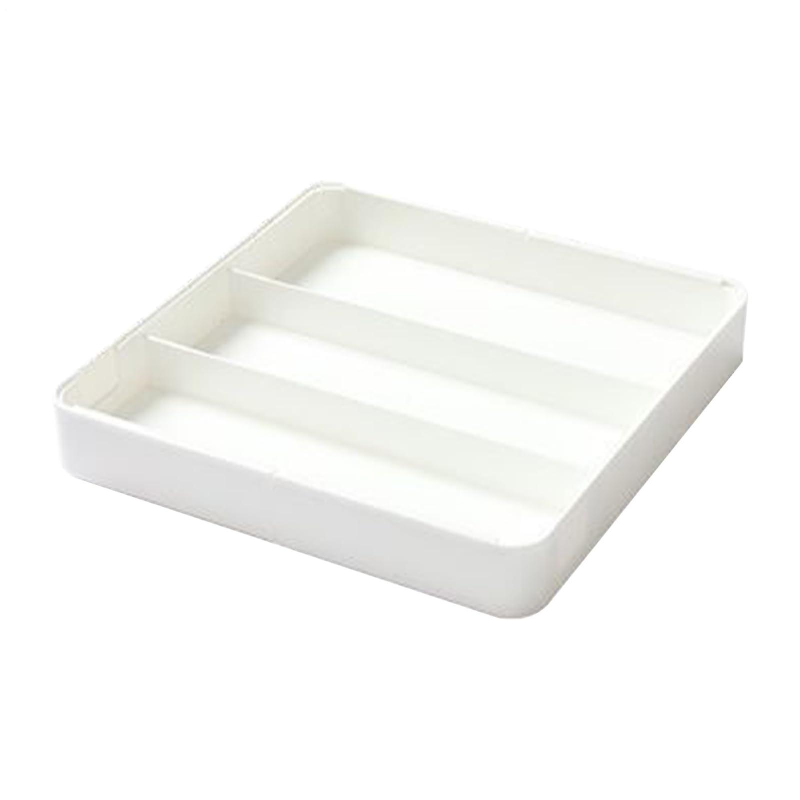 Utensil Drawer Organizer with Retractable SpaceSaving Design for Kitchen Silverware Storage Tray