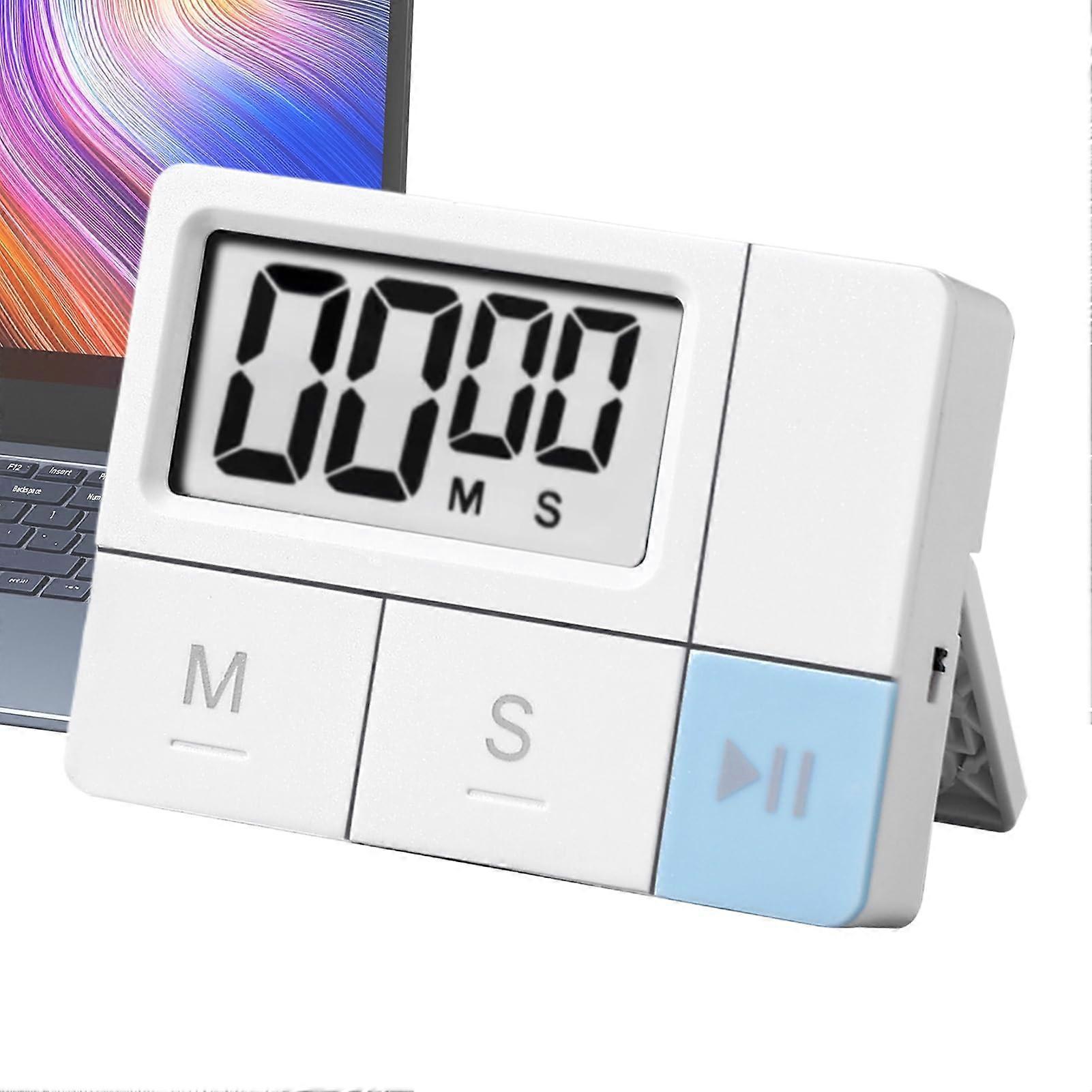 Digital Kitchen Timer with Magnetic Back, Large HD Display, Battery Powered Countdown Alarm