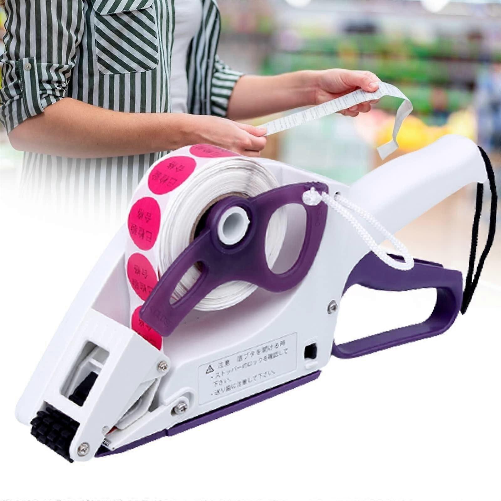 Handheld Label Applicator for Warehouse Products, Fast PushandStick Wrinkle Labeling