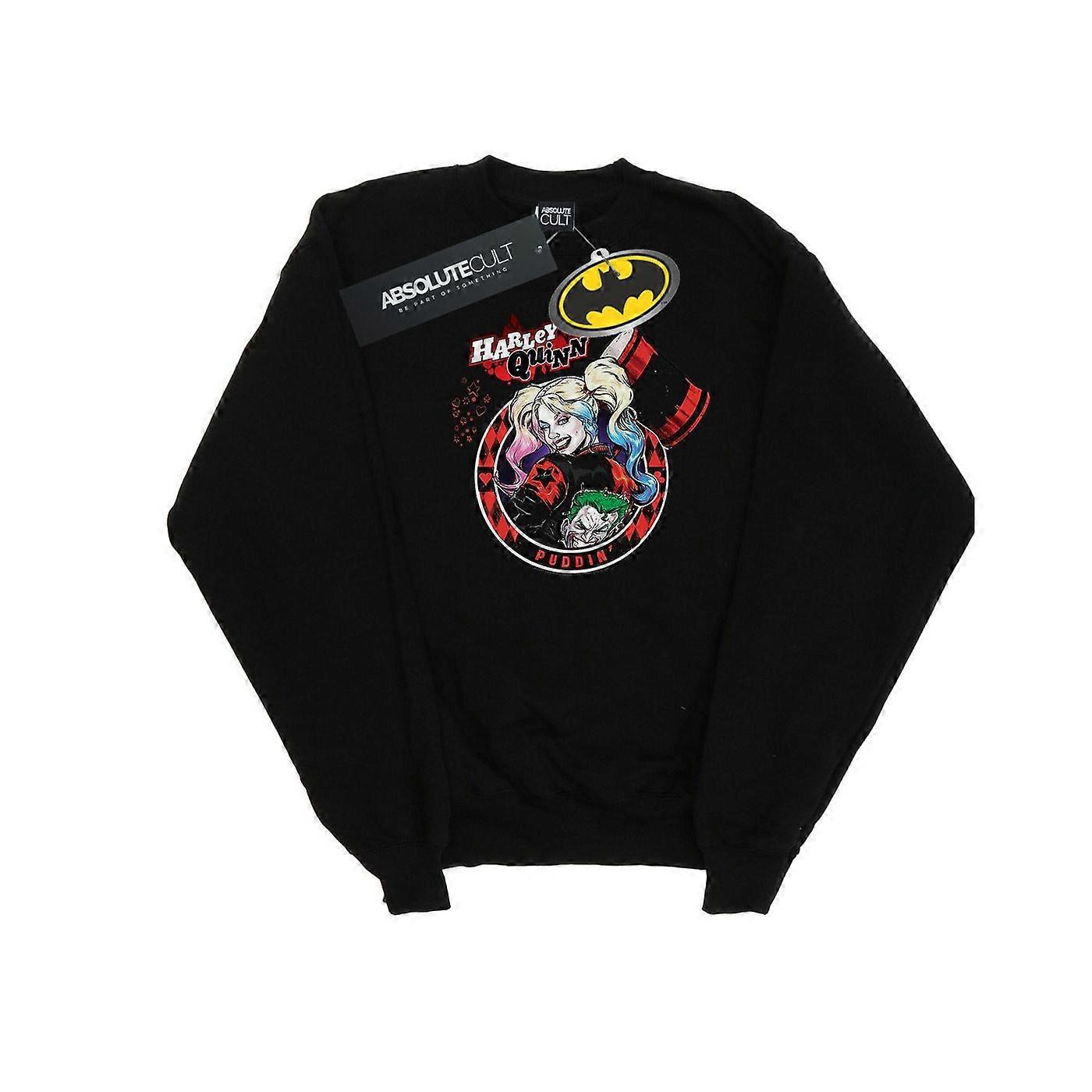 DC Comics Boys Harley Quinn Joker Patch Bluza