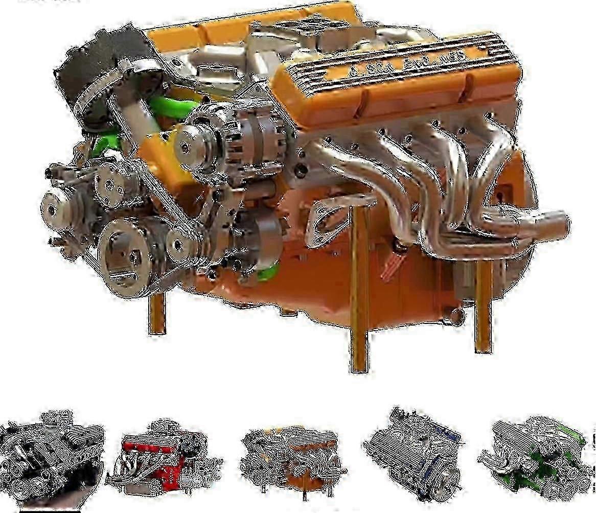 Cison V8 Engine Kit, Gas-Powered OHV V8 Model - Top Seller