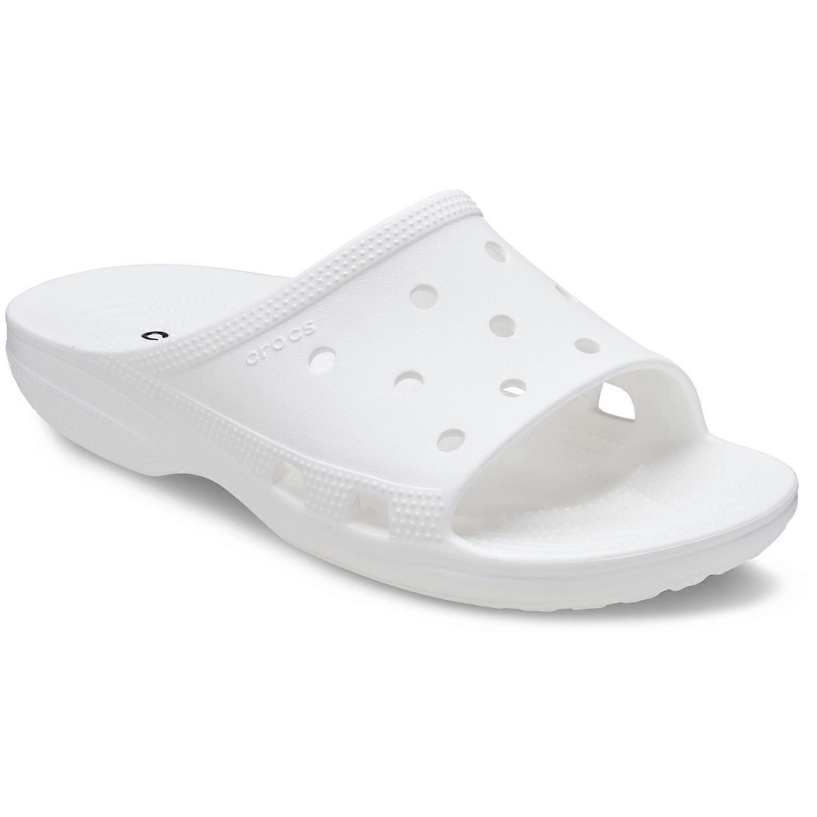 Crocs Classic Slide Thermoplastic Women's White Slides