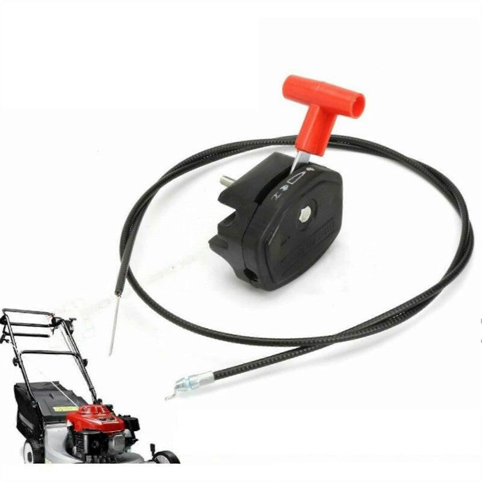 Universal 56 Inch Lawn Mower Throttle Cable with Control Handle Lever for Smooth Speed Adjustment