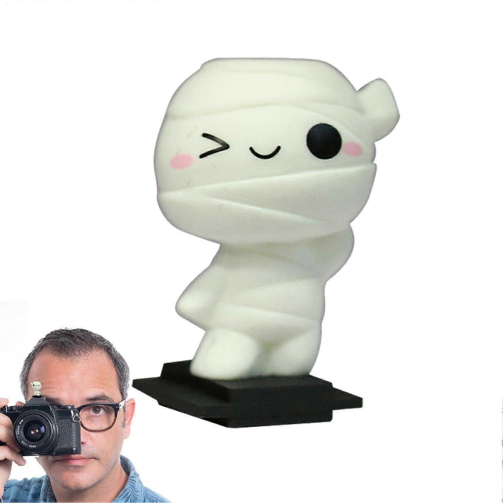 Cute Silicone Camera Hot Shoe Cover Dustproof Shockproof Cartoon Protector Cap White