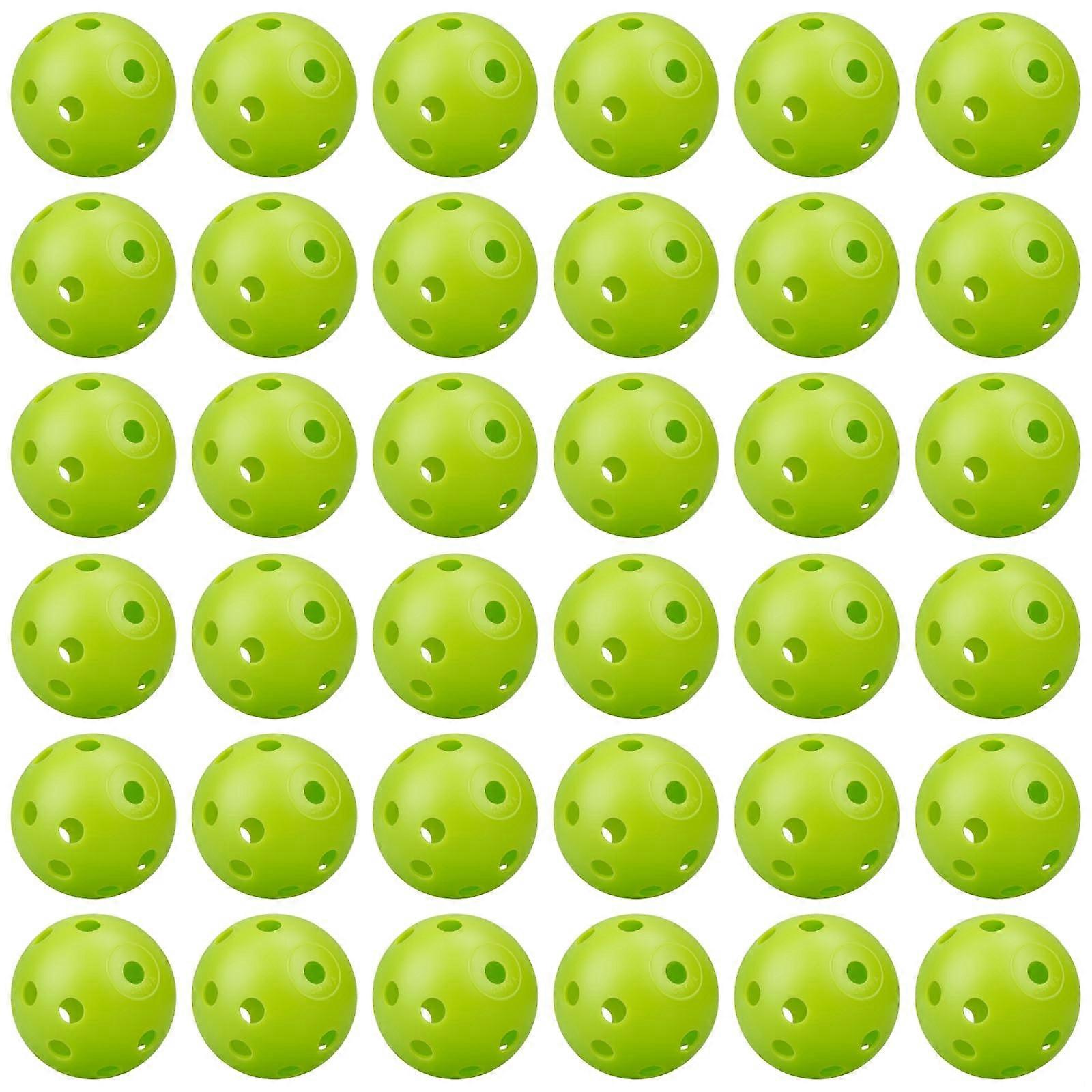 36 Pcs Plastic Baseball Training Balls with Realistic Flight, Hollow Lightweight Design for Indoor Practice