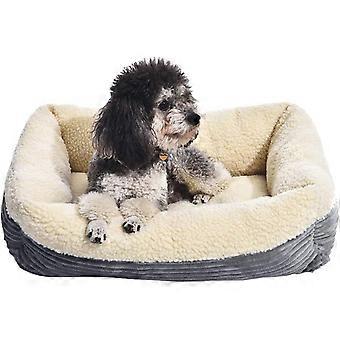 Coussin chauffant pour animaux Basics, L 61 x l 51 x H 18 cm, pour chien, gris et blanc