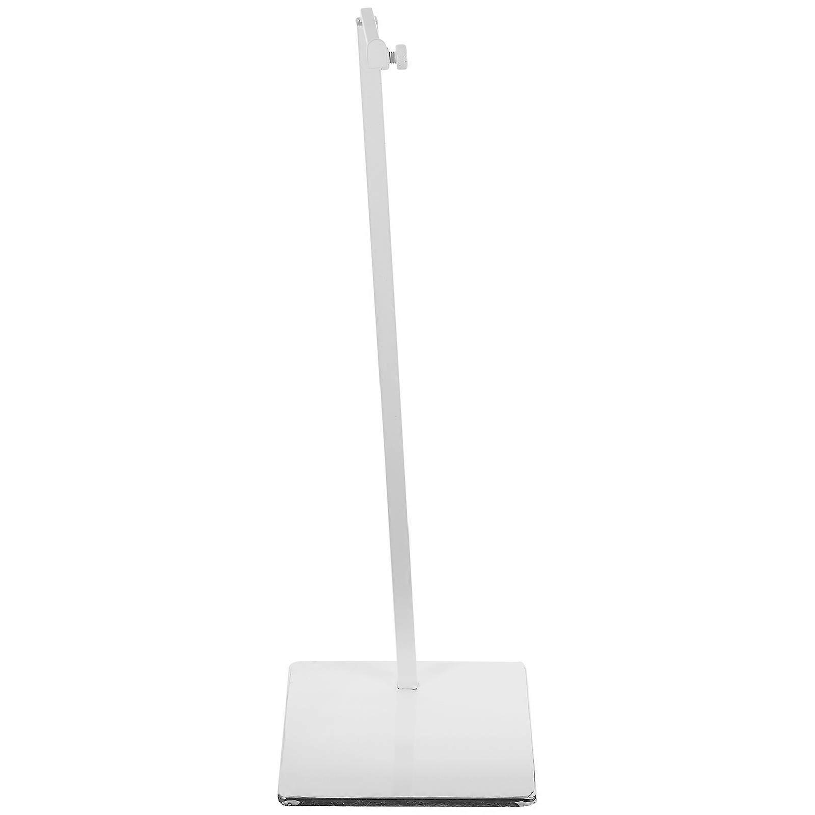 Metal Bag Display Rack for Handbag Stand Holder Adjustable Height White