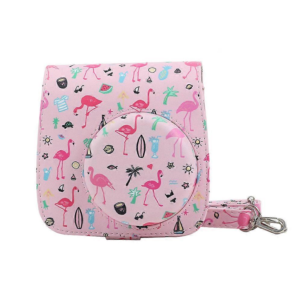 PU Camera Bag for Camera Use Protective Case Pink