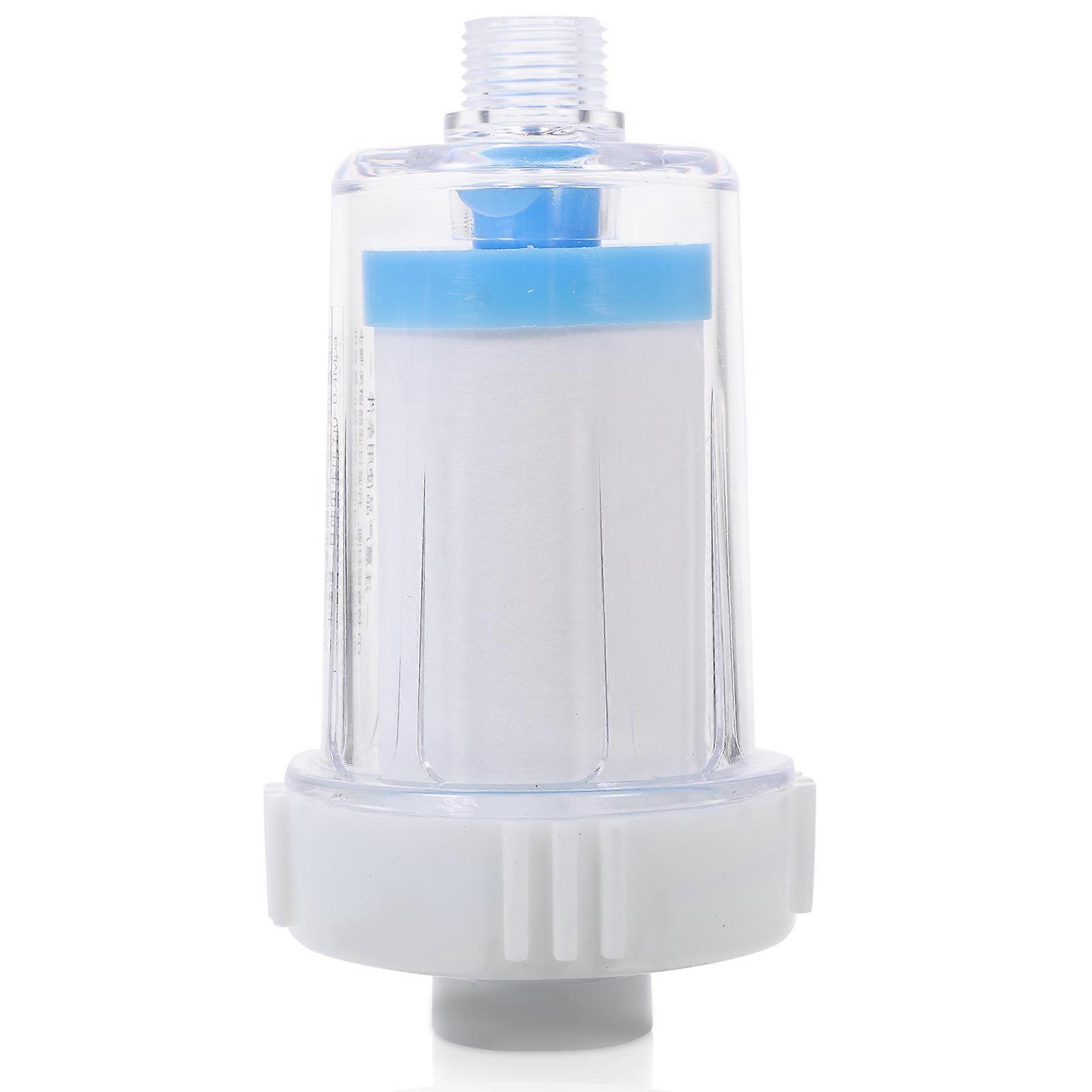 Shower Head Filter For Washing Machine Installation With White ABS Multi-layer Mesh Composite Filter Element 1Pack