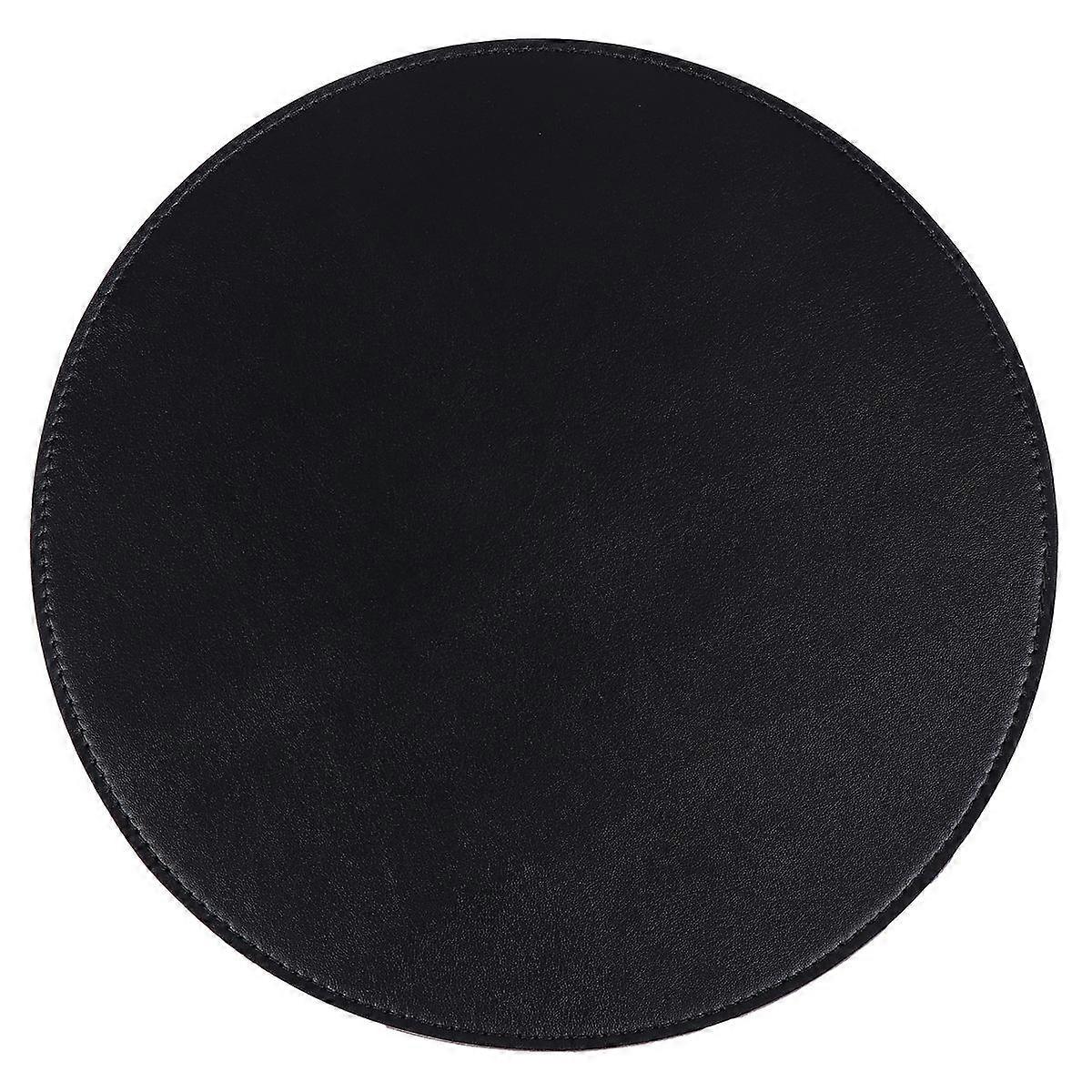 Black Round Mouse Pad Laptop Mouse Mat for Computer