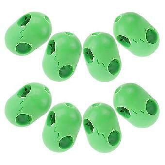 Plastic Children's Climbing Net Buckle Set for Playground Rope 8Pcs Green