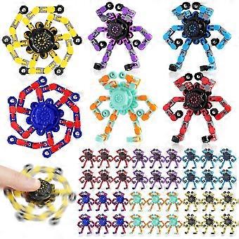 36PCS Transformable Fidget Spinners,Bulk Easter Basket Stuffers Sensory Fidget Stress Relief Toys for Teens,Easter Egg fillers for ADHD Focus