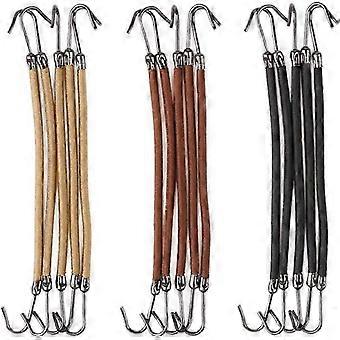 Women's Rubber Band Elastic Hair Hook Wrapped Hair Tools 15 pieces