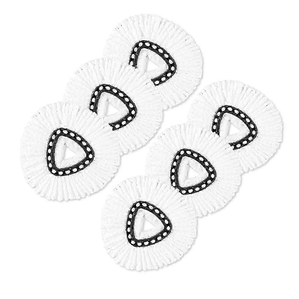 6PCS Mop Heads Replacements, Replacement Head Deep Cleaning Machine Washable and Easy-to-Replace compatible with