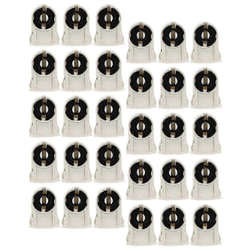 LED Tube Light Replacement Lamp Socket | 90Pcs | White ABS