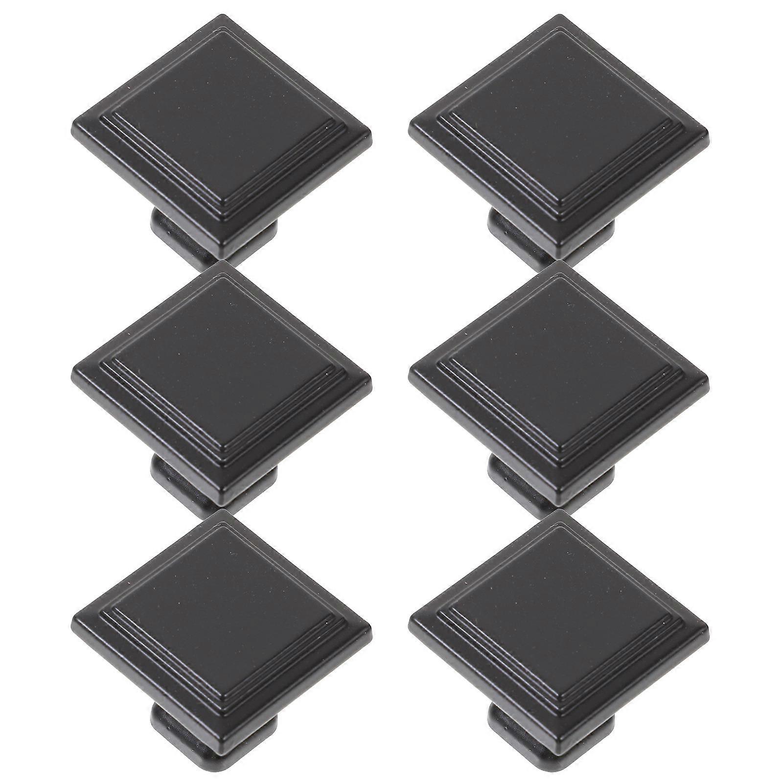 6pcs Cabinet Knobs Handle Pulls Square Knobs for Kitchen Cabinets Drawers Dressers