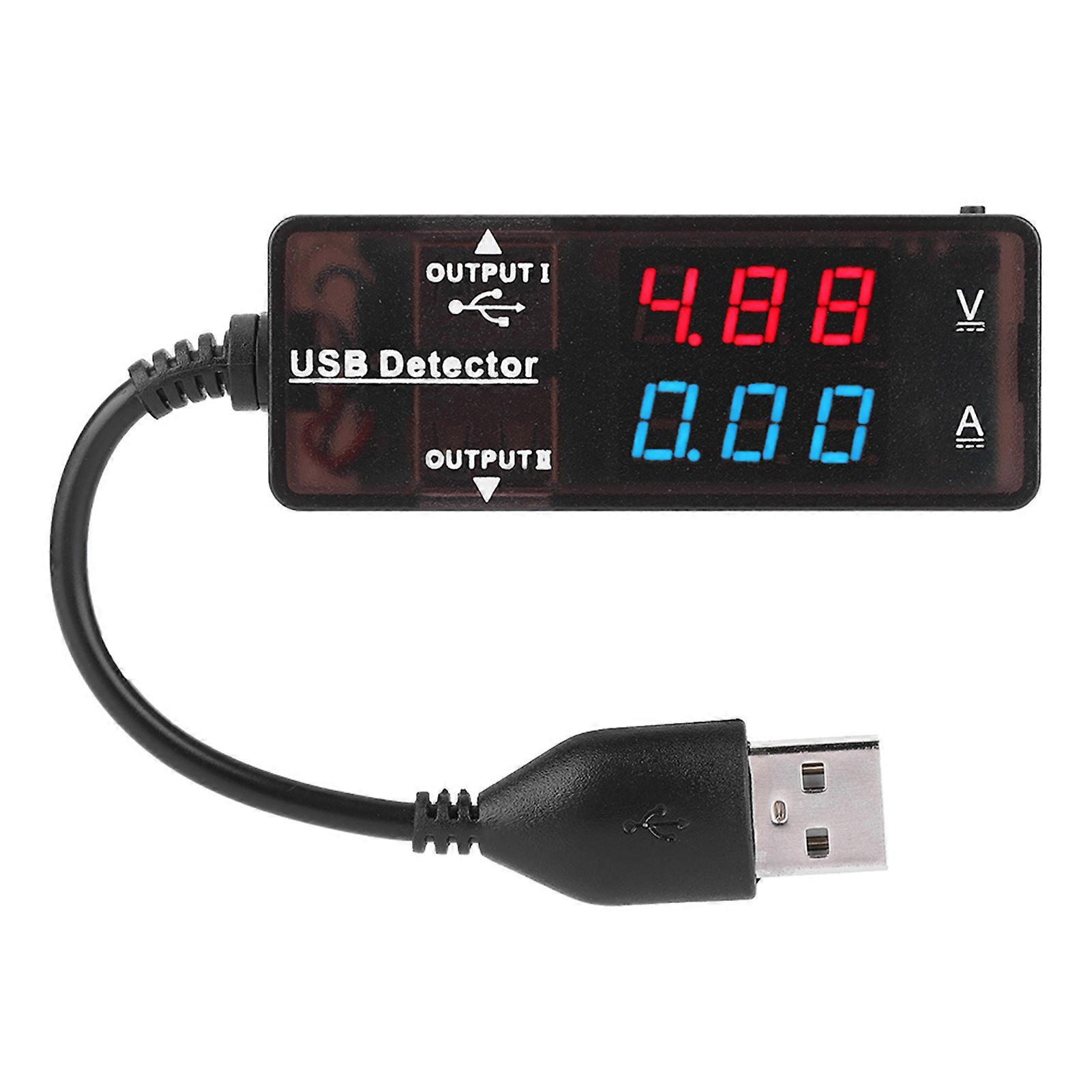 YB26VA Battery USB Display Dual Detector Meter Voltage Ammeter Current Voltmeter
