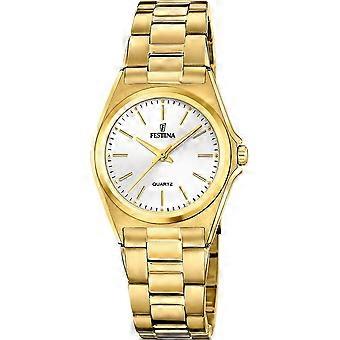 Festina Gold Acier inoxydable F20557/2 Montre pour femme