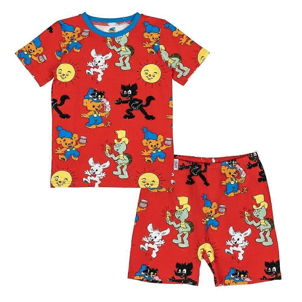 Bamse Kompisar-shortspyjamas röd 86/92