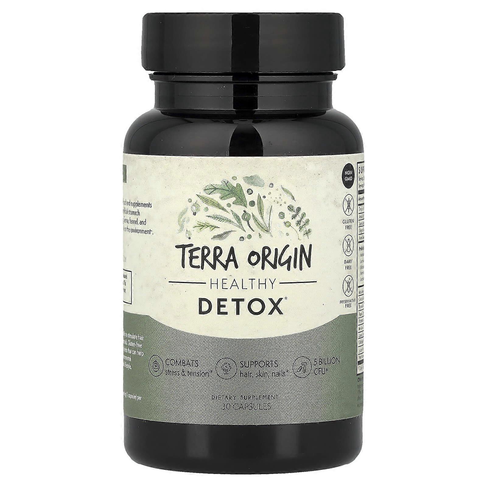 Terra Origin, Healthy Detox, 30 Capsules