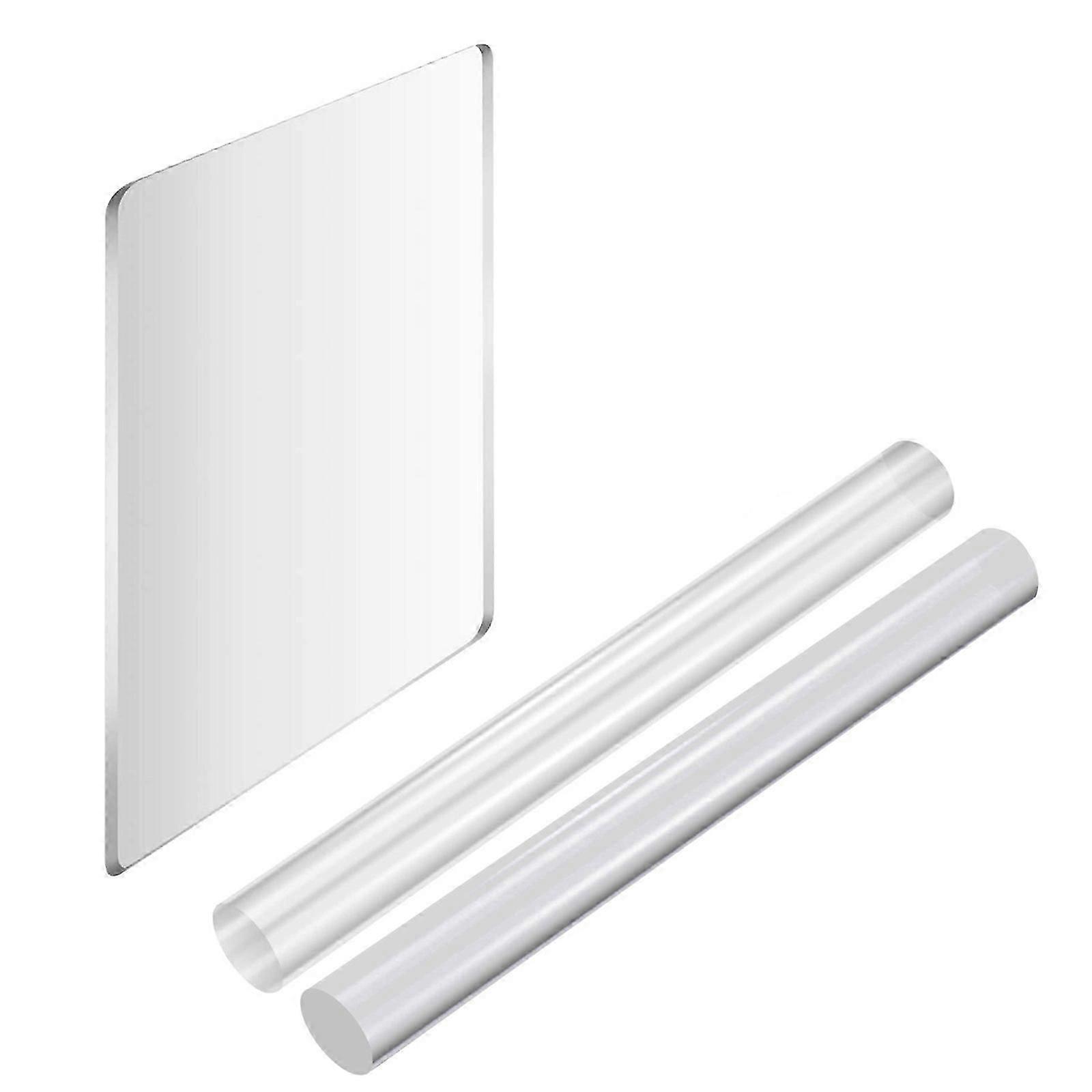 Clay Roller Acrylic Tools for DIY 3Sets Transparent Material