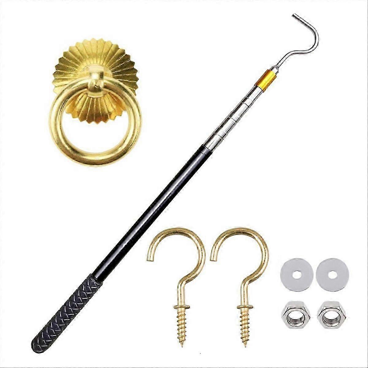 Attic Pull-Down Hook, Attic Ladder Pull-Down System Kit