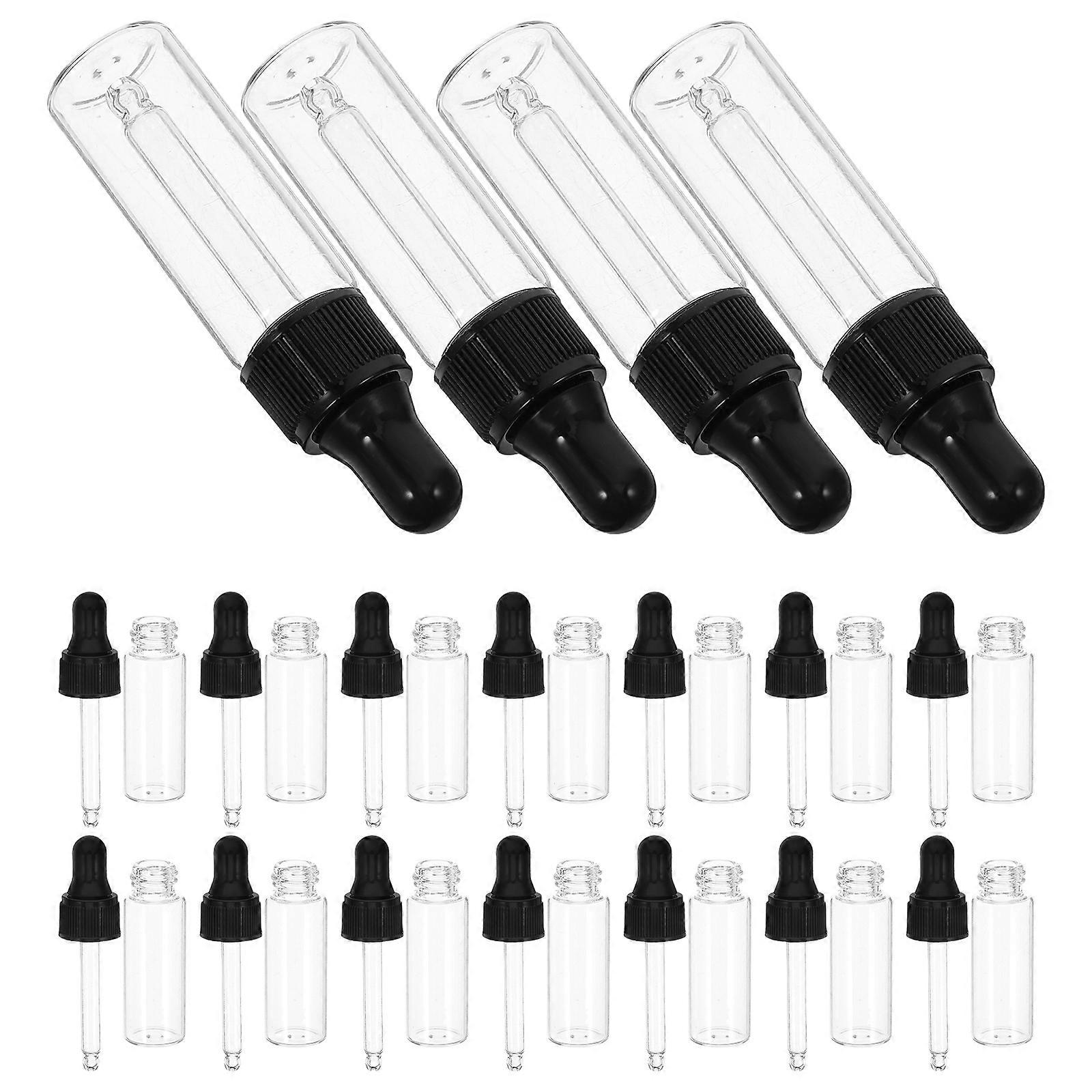Tiny Glass Dropper Bottles for Convenient Liquid Storage 20Pcs
