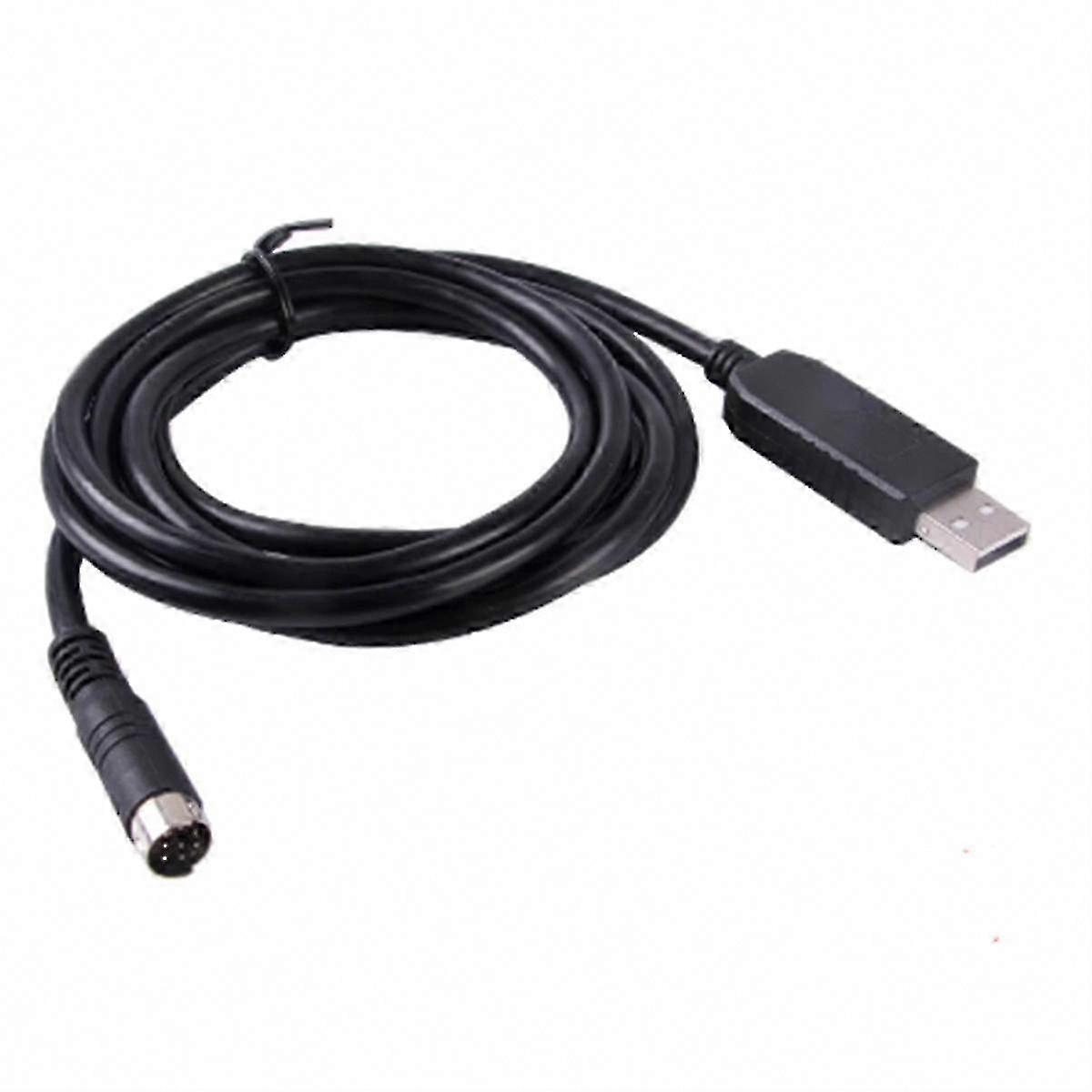 PL2303GT USB to RS232 8 Pin DIN Adapter Cable compatible withProgramming