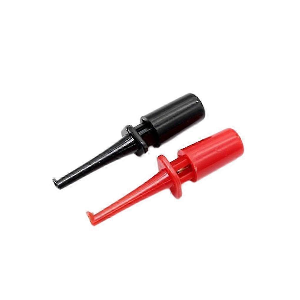 2Pcs Test Hook Clip Probe Tool Kit Voltage Connect Meter Measuring Instrument Precision Spring Protective