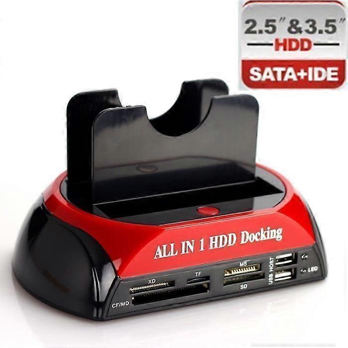 Dockingstation - Uspecificeret - Harddiskdockingstation - USB, ESATA - 2,5" og 3,5" - Sort