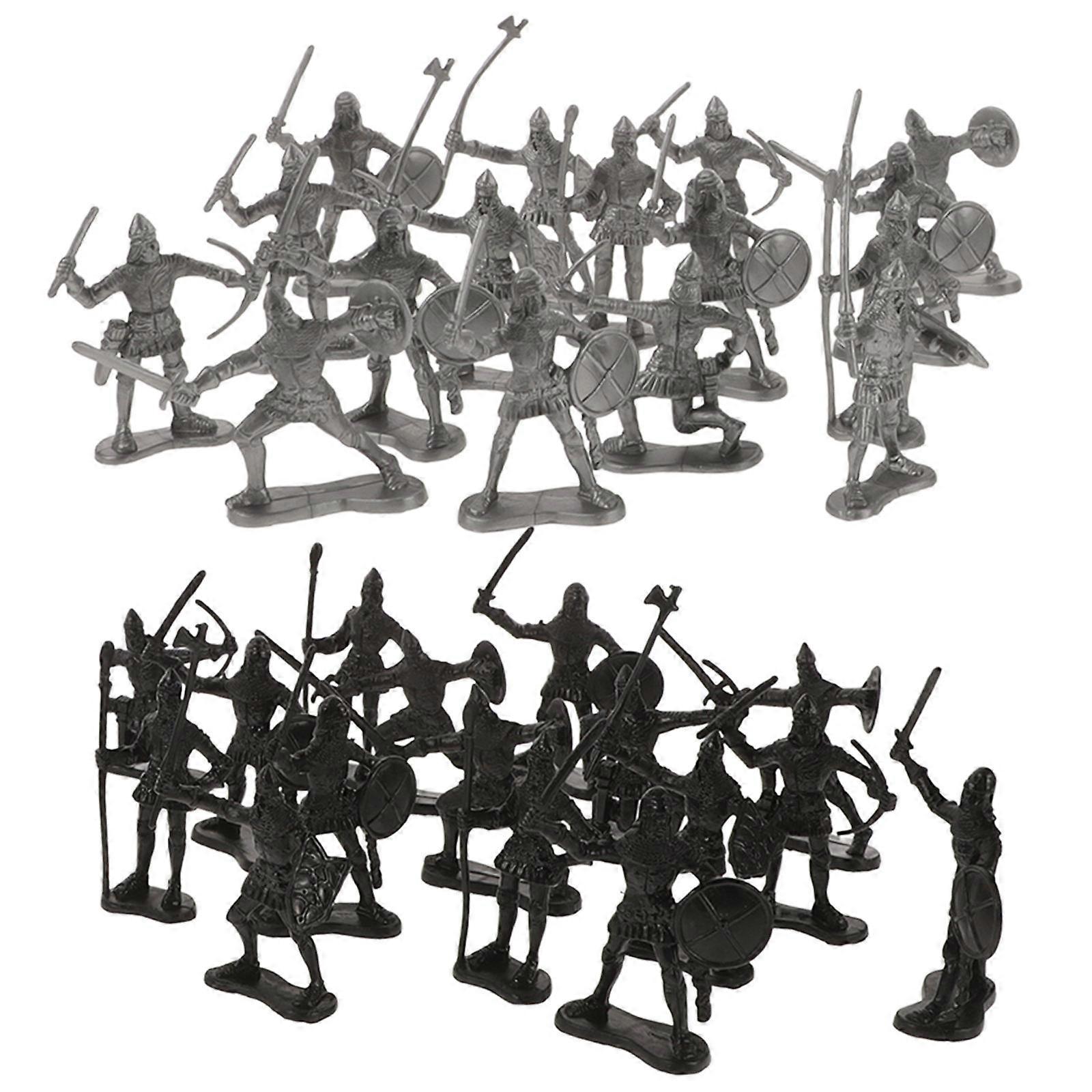 Army Men Action Figures for Educational Projects 2Pcs Miniature Set