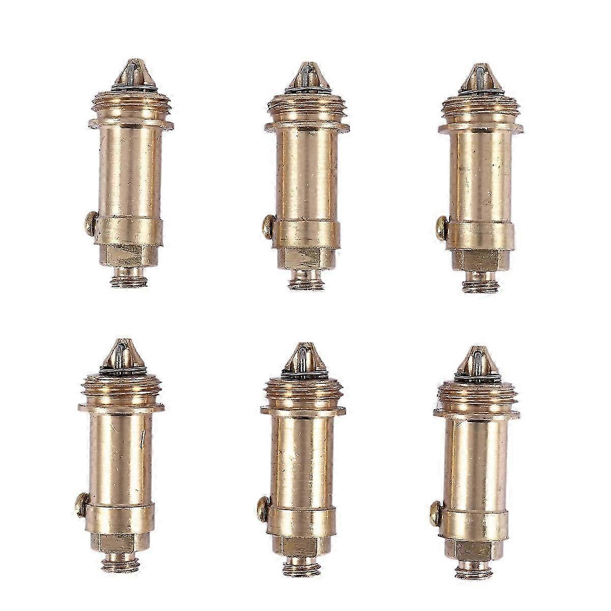 6 PCS Sink Plug Basin Bath Waste Click Spring Brass Plug Bolt