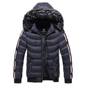 Warm Fleece Winter Parkas Quilted Jacket Coat Men's Autumn Outwear Jackets Men's Puffer Thermal Clothing Oversize Streetwear
