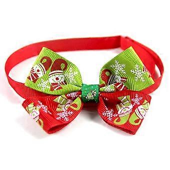 Kerst huisdier kleding accessoires vlinderdas (D, stijl) 1 stuks