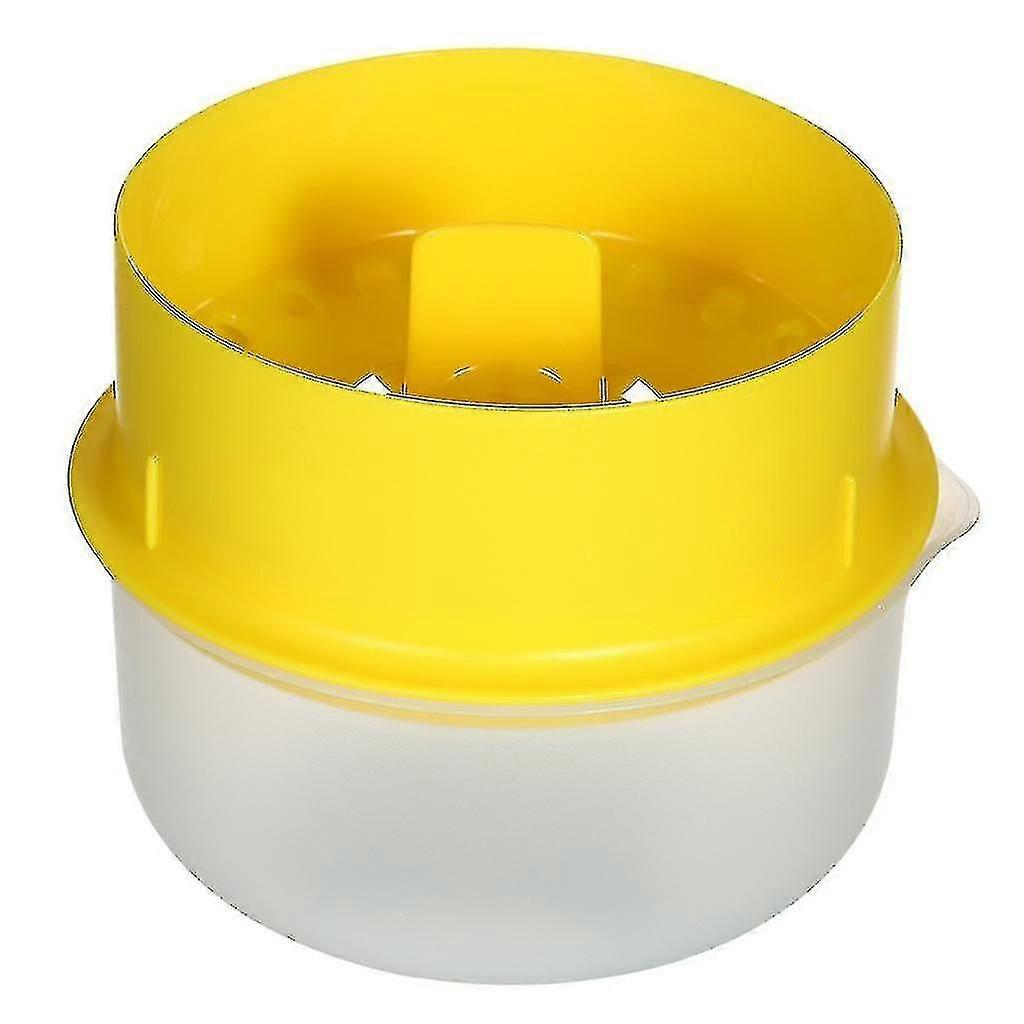 Kunststoff Eier Separator Eigelb Extraktor Eigelb Teiler Eiweiß Sieb Backen (1 Stück, gelb)