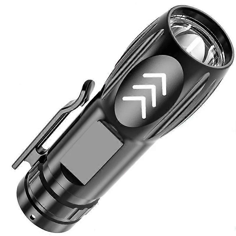 Mini USB Rechargeable LED Flashlight with COB Side Light