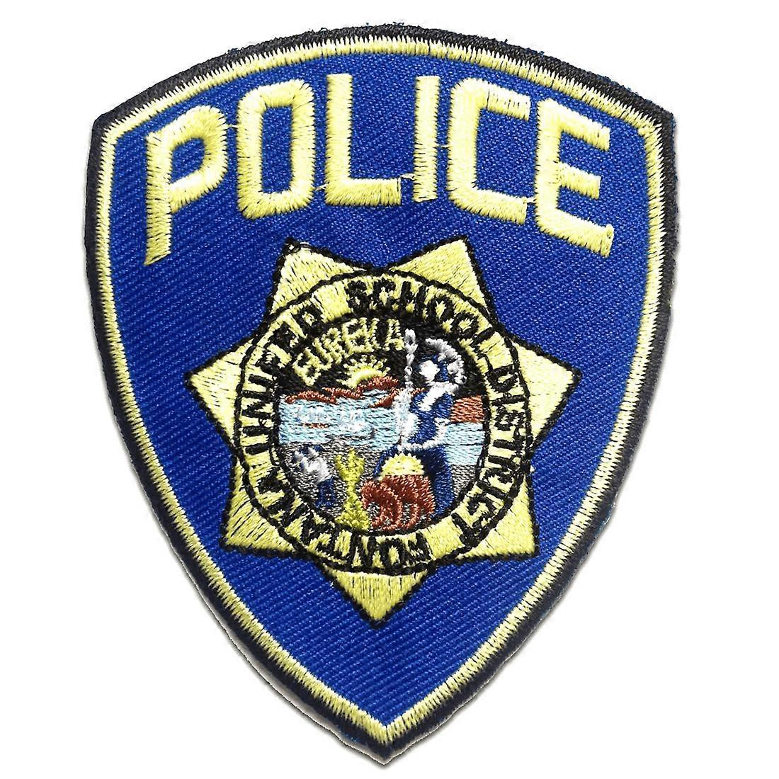 Patch / Iron-on patch - Police Police Logo - Blue - 6.8 x 8.5 cm - patch patch