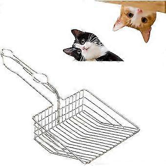 Metal Stainless Steel Cat Litter Scoop, Durable Cat Poop Scooper Metal Cat Litter Scoop, Jumbo Cat Litter Scoop, Cat Urine Scoop