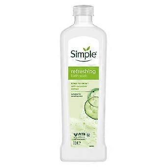 Simple Refreshing Bath Soak Cucumber Extract Sensitive Skin 12 Pack