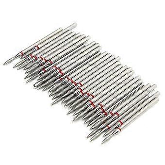 50pcs Professional Nail Polishing Grinding Head Nail Drill Bits Manicure Tool AccessoryF?1.8mm / 0.1in