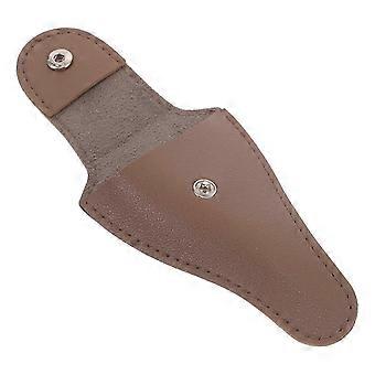 Dark Brown Cuticle Nipper Protective Cover PU 4Pcs Set