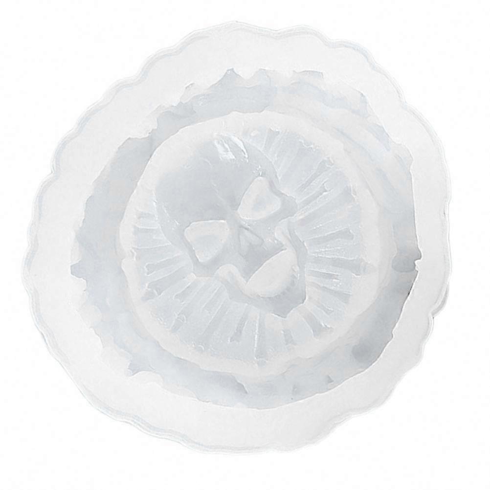 Creative DIY Crystal Drip Silicone Skull Mold, 1 Pcs